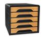 Preview: Cep schubladenbox smoove silva 1071115301 5 schubladen schwarz/bambus - Cep-1071115301-3462159018225