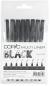 Preview: Copic multiliner 2207510 set schwarz, 8 stück - Copic-2207510-4511338006740