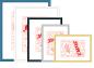 Preview: Debex wechselrahmen 21x29,7cm 727002-210x2 kunststoff gold - Debex-727002-210x2-7611195205182