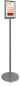 Preview: Deflecto bodenständer magnetisch a4 692056a4s dunkelgrau 33x142.2x33cm - Deflecto-692056a4s-5055425957069