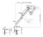 Preview: Deltaco gasspring single arm 17-32in arm-0350 1,5-8kg, 75x75-100x100 - Deltaco-arm-0350-7333048042774-09.jpg