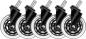 Preview: Deltaco casters, wheels, 5-pack gam-157 dark line - Deltaco-gam-157-7333048059987