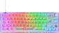 Preview: Deltaco tkl gaming keyboard mech gam-160-t-ch transparent rgb ch-layout - Deltaco-gam-160-t-ch-7333048064042