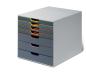 Preview: Durable schubladenbox varicolor 7 -c4 760727 farbige griffe, 7 schubladen - Durable-760727-4005546701943-02.jpg