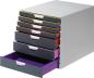 Preview: Durable schubladenbox varicolor 7 -c4 760727 farbige griffe, 7 schubladen - Durable-760727-4005546701943