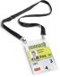 Preview: Durable namensschild mit band a6 852501 transparent/schwarz 10 stück - Durable-852501-4005546808123