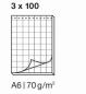 Preview: Elco notizblock kariert 4mm a6 74432.17 weiss, 70gm2 3x100 blatt - Elco-74432.17-7610425353402-02.jpg