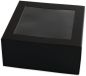 Preview: Elco geschenkbox m. grossem fenster 82115.11 schwarz, 22x22x10cm 5 stk. - Elco-8211511-7611722021681