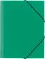 Preview: Erola gummibandmappe 650my a4 33299 grün pressspan 3 klappen - Erola-33299-7640114443350