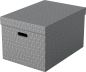 Preview: Esselte aufbewahrungsboxen home l 628287 510x355x305mm, grau 3 stk - Esselte-628287-4049793072326