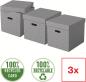 Preview: Esselte aufbewahrungsboxen home cube 628289 365x320x315mm, grau 3 stk - Esselte-628289-4049793072340-02.jpg