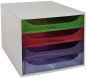 Preview: Exacompta schubladenbox 228699d ecobox 4 schubladen, transp. - Exacompta-228699d-9002493424531