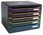 Preview: Exacompta schubladenbox big-box plus 308914d schwarz/harlekin, 5 schubl. - Exacompta-308914d-9002493430136-04.jpg