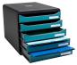 Preview: Exacompta schubladenbox skandi a4+ 30934d big box, 5 schubl., blau - Exacompta-30934d-9002493309340-03.jpg