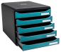 Preview: Exacompta schubladenbox skandi a4+ 30934d big box, 5 schubl., blau - Exacompta-30934d-9002493309340-04.jpg