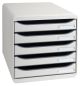 Preview: Exacompta schubladenbox grau 309740d 5 fächer - Exacompta-309740d-9002493421707
