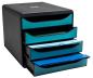 Preview: Exacompta schubladenbox skandi a4+ 31034d big box, 4 schubl., blau - Exacompta-31034d-9002493310346-03.jpg