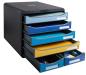 Preview: Exacompta schubladenbox beeblue a4+ 3124202d big box maxi, 6 schubladen - Exacompta-3124202d-9002494312424-03.jpg