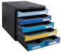 Preview: Exacompta schubladenbox beeblue a4+ 3124202d big box maxi, 6 schubladen - Exacompta-3124202d-9002494312424