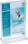 Preview: Exacompta tischaufsteller a6 86158d transparent, t-form hoch - Exacompta-86158d-9002493109308