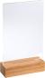 Preview: Exacompta tischaufsteller a6 86258d transparent, holzs. hoch - Exacompta-86258d-9002493109407-02.jpg