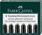 Preview: Faber-castell tintenpatrone 185507 schwarz 6 stück - Faber-castell-185507-4005401855071