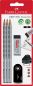 Preview: Faber-castell bleistift grip 2001 217079 silber/schwarz 3 stück - Faber-castell-217079-4005402170791