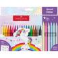 Preview: Faber-castell filzstifte einhorn 554221 inkl. sticker 24 stück - Faber-castell-554221-4005405542212