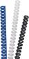 Preview: Gbc binderücken 8mm a4 388002e weiss, 34 ringe 50 stück - Gbc-388002e-5028252220156