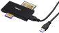 Preview: HAMA USB-3.0-Multi-Kartenleser 181018 SD/microSD/CF/MS, Schwarz