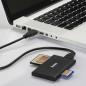 Preview: HAMA USB-3.0-Multi-Kartenleser 181018 SD/microSD/CF/MS, Schwarz