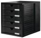 Preview: Han systemboxen 5 fächer 1450-13 schwarz/schwarz - Han-1450-13-4012473145047