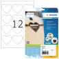 Preview: Herma etiketten premium 60mm 10791 herz, weiss 120 stück - Herma-10791-4008705107914