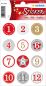 Preview: Herma sticker adventskalender 15254 bunt 24 stück/2 blatt - Herma-15254-4008705152549