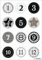 Preview: Herma sticker adventskalender 15255 schwarz 24 stück /2 blatt - Herma-15255-4008705152556-02.jpg