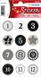 Preview: Herma sticker adventskalender 15255 schwarz 24 stück /2 blatt - Herma-15255-4008705152556