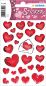 Preview: Herma sticker herzen/briefe 3509 rot 50 stück/2 blatt - Herma-3509-4008705035095