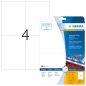 Preview: Herma spezialetiketten 105x148mm 4697 weiss, wetterfest 25bl à 4 et. - Herma-4697-4008705046978