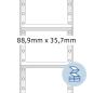 Preview: Herma etiketten 1-bah. 88,90×35,7mm 8161 weiss, endlos 2000 stück - Herma-8161-4008705081610-02.jpg