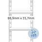 Preview: Herma computeretiketten 88,9x35,7mm 8211 weiss 4000 st./1 bahn - Herma-8211-4008705082112-02.jpg