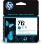 Preview: Hp tintenpatrone 712 cyan 3ed67a designjet t230/250/630 29ml - Hp-3ed67a-0193905352814