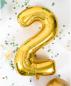 Preview: I am creative folienballon zahl 2 85cm 1000-1047 gold - I-am-creative-1000-1047-7611983246731-04.jpg