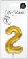 Preview: I am creative folienballon zahl 2 85cm 1000-1047 gold - I-am-creative-1000-1047-7611983246731