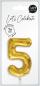 Preview: I am creative folienballon zahl 5 85cm 1000-1050 gold - I-am-creative-1000-1050-7611983246762