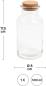 Preview: I am creative glas 17.5cm 5100.04 mit korkzapfen - I-am-creative-5100.04-7611983151240-03.jpg