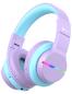 Preview: Iclever headphones kids bt led c03-1702n-11 74/85/94 db, 55h purple - Iclever-c03-1702n-11-6934911798395