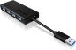 Preview: Icy box 4 port hub usb 3.0 ib-ac6104-b aluminum black - Icy-box-ib-ac6104-b-4250078160373