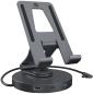 Preview: Icy box swivel stand & dockingstation ib-th100-dk usb-c, hdmi, usb-a, - Icy-box-ib-th100-dk-4250078173762
