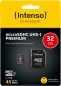 Preview: INTENSO Micro SDHC Card PREMIUM 32GB 3423480 with adapter, UHS-1