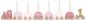 Preview: Jabadabado zug mit kerzen t266 pink, zahlen 0-9 - Jabadabado-t266-7332599002664